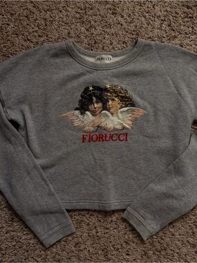 Fiorucci cropped angels sweatshirt